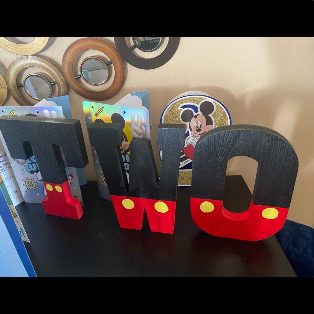 Mickey Mouse TWO LETTERS